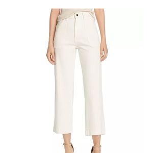 DL1961 x Marianna Hewitt Hepburn High-Rise Cropped Wide-Leg Jeans Size 24